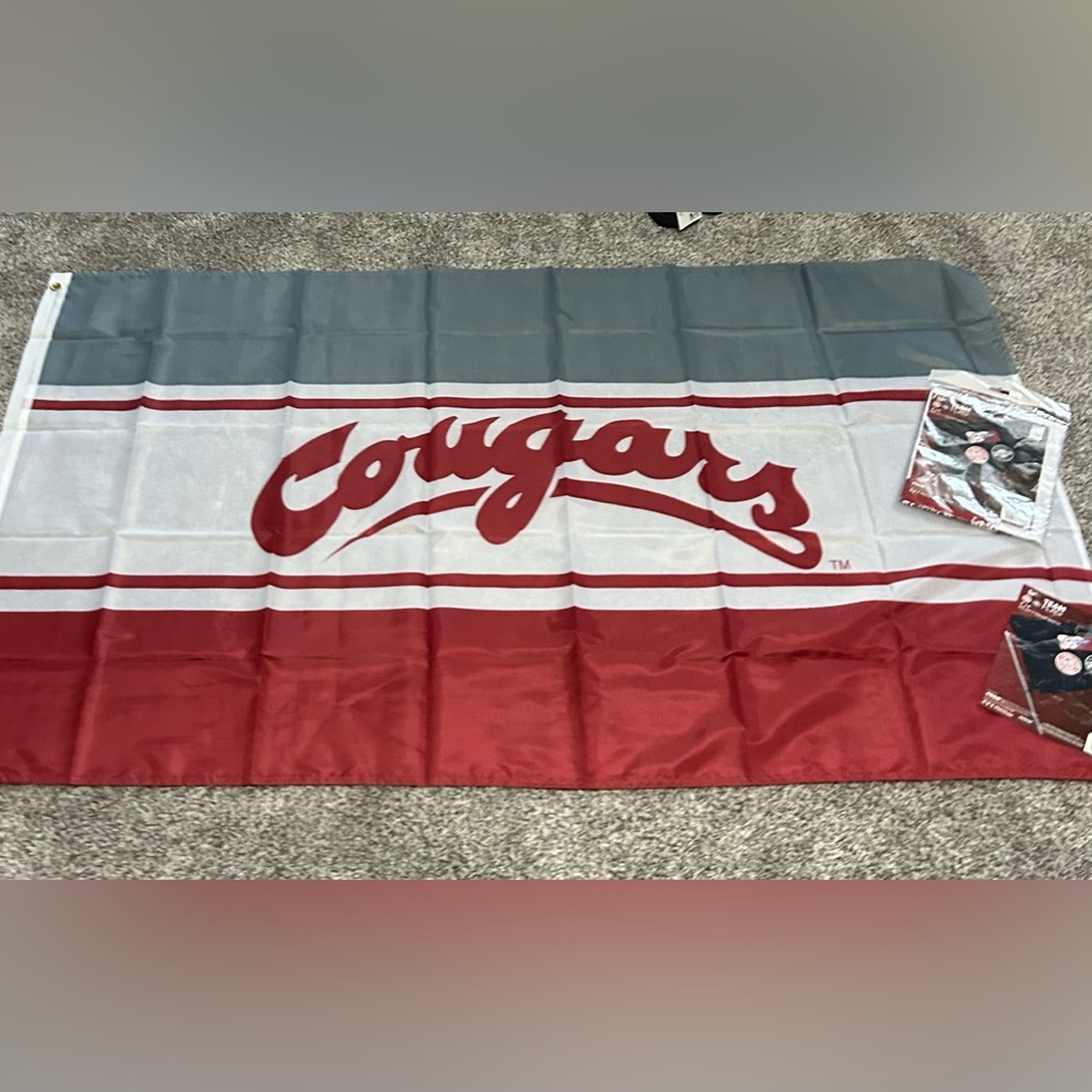 Washington State, cougars 2 packaged flags